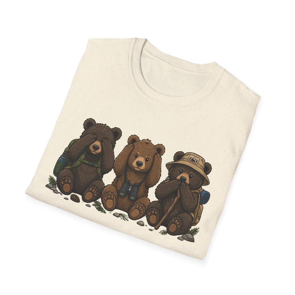 See No Hear No Speak No Bear Hikers Tee