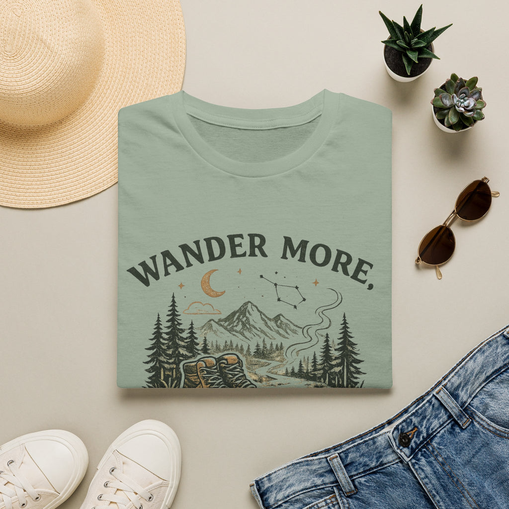 Wander More, Worry Less Tee