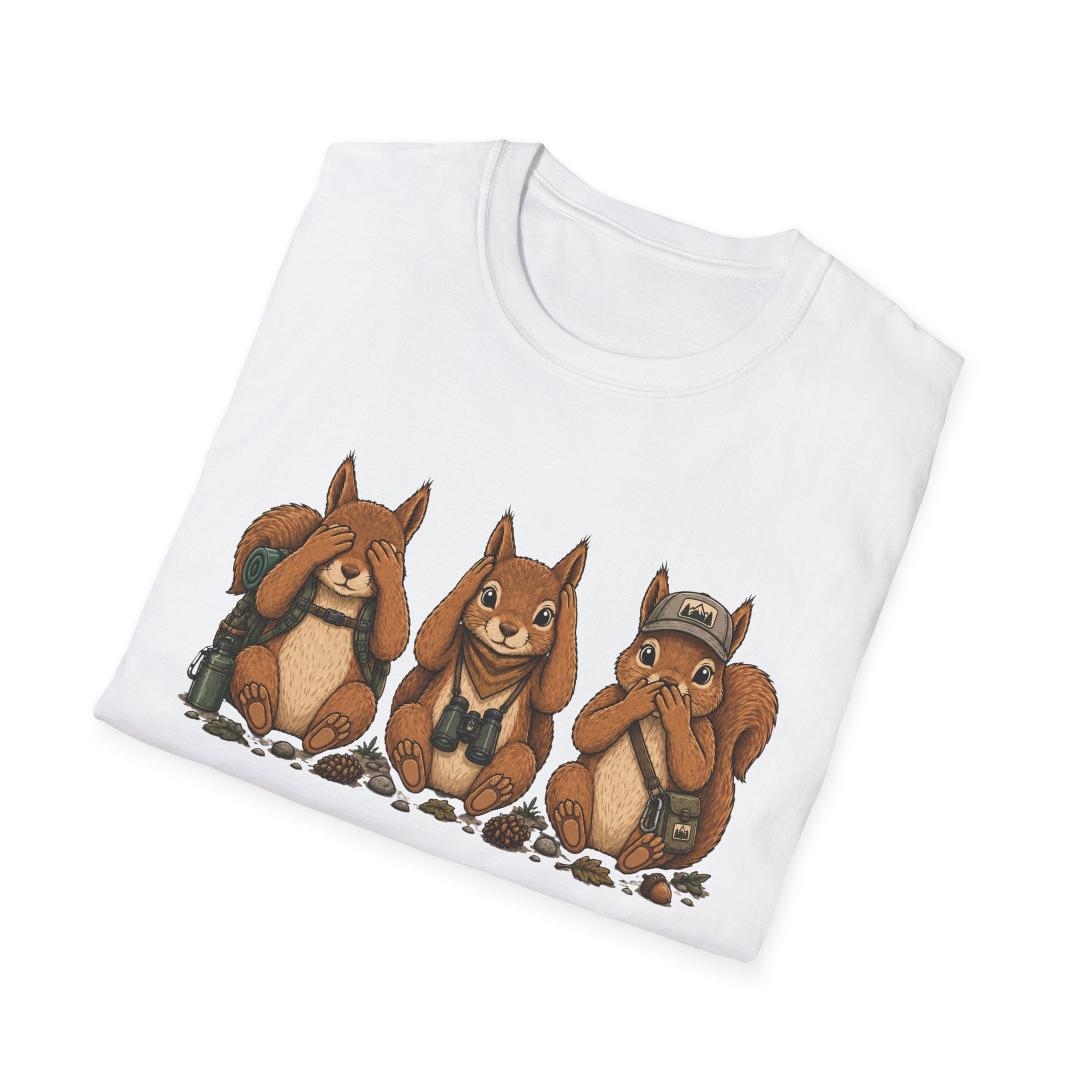 See No Hear No Speak No Squirrel Hikers Tee