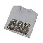 See No Hear No Speak No Raccoon Hikers Tee