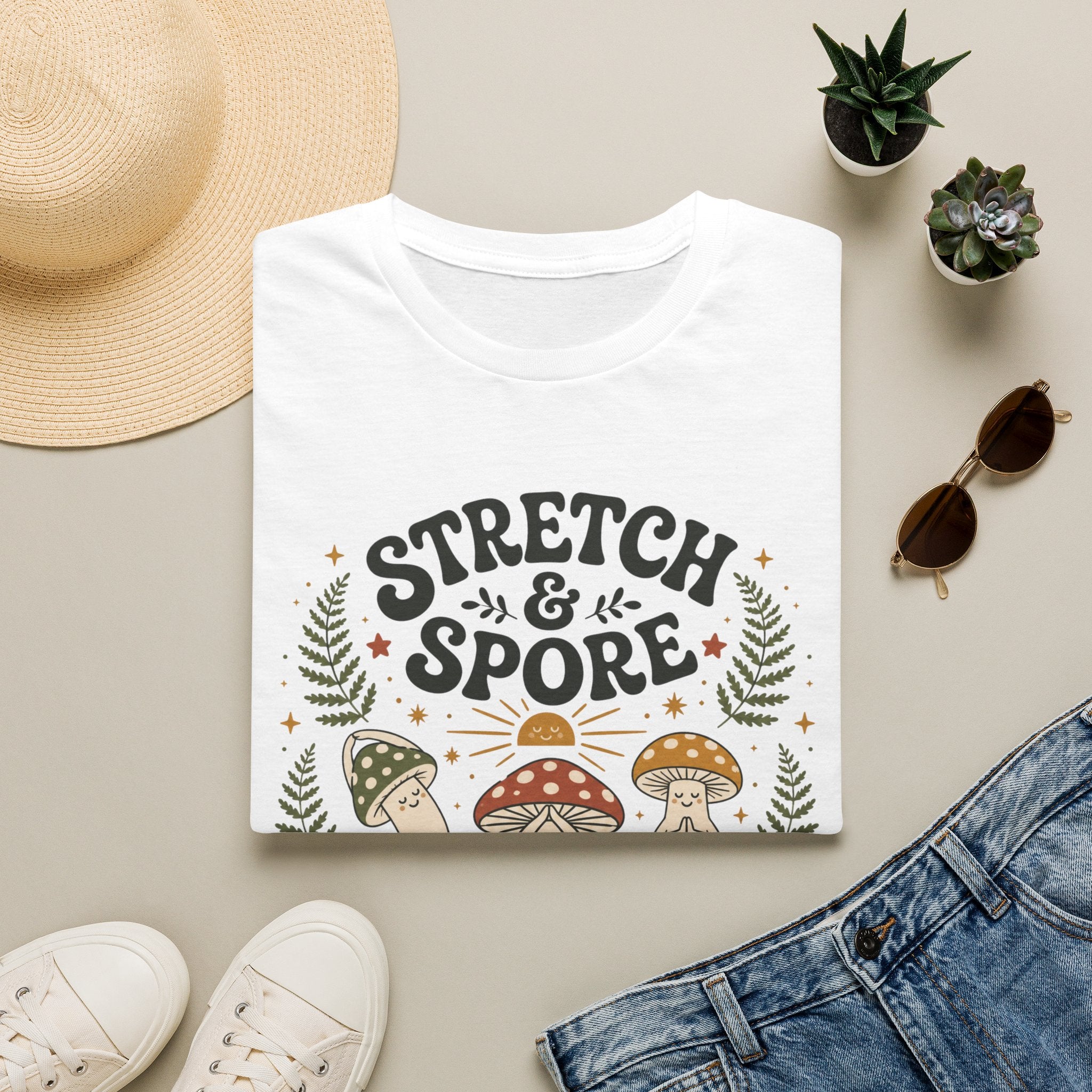 Stretch & Spore Woodland Yoga Club Tee