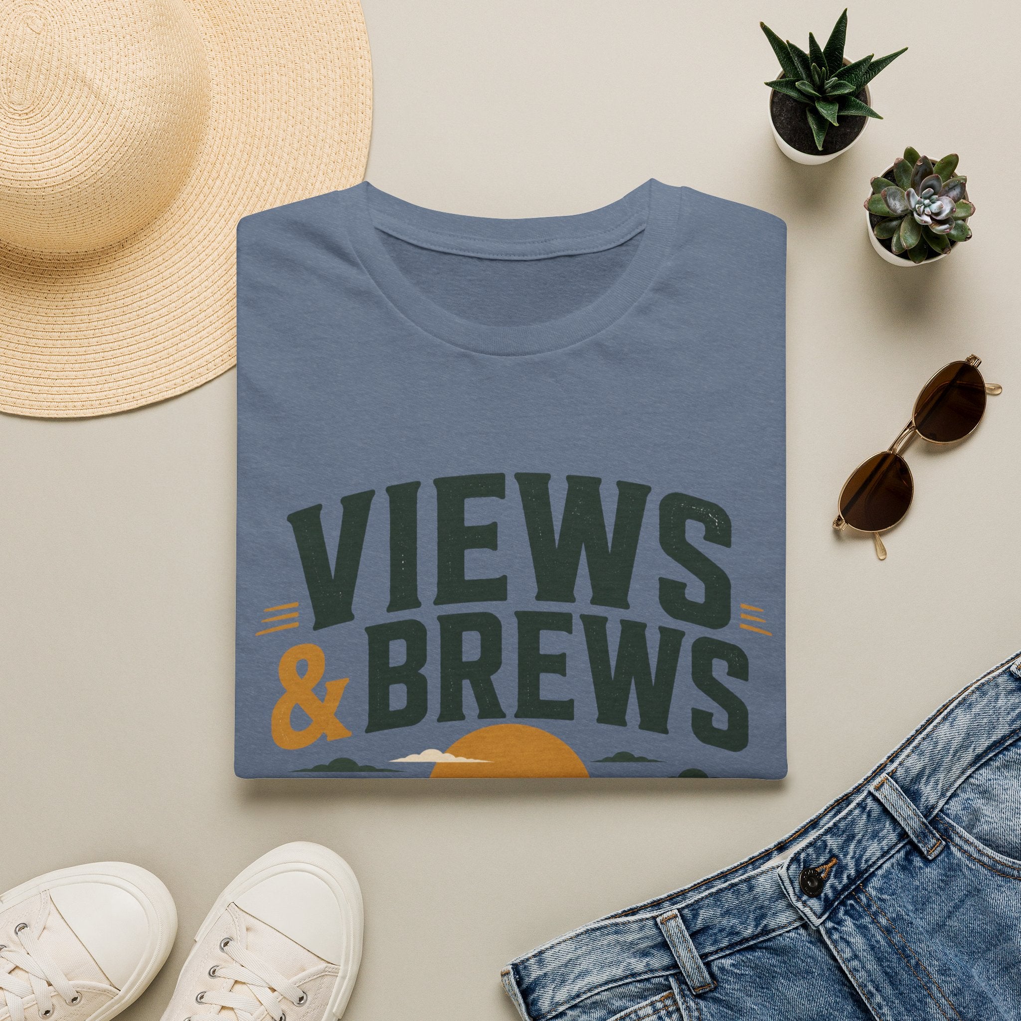 Views & Brews Men's Hiking Tee