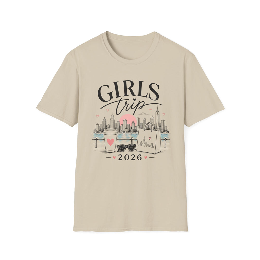 Girls Trip 2026 Shopping & Coffee Tee