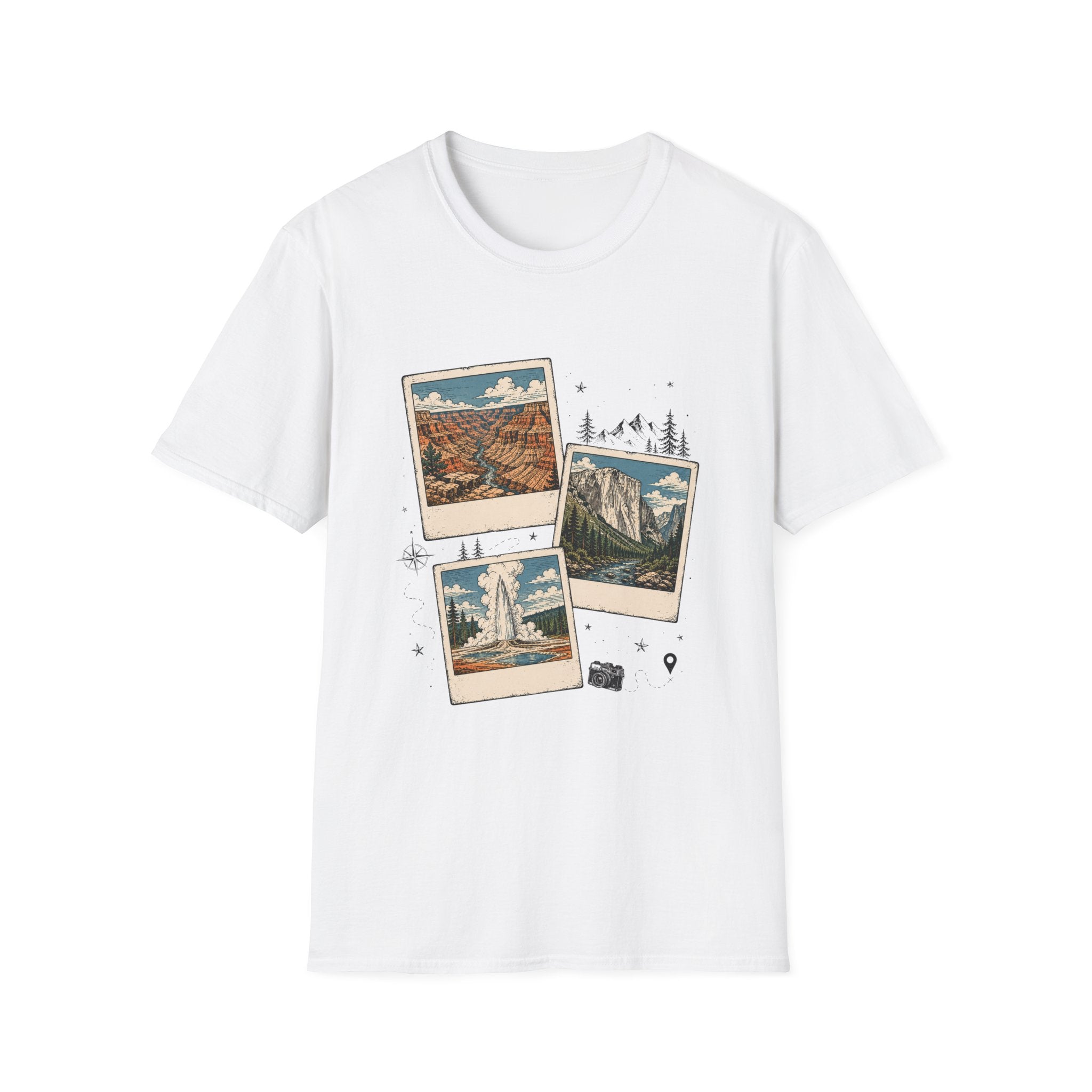 Adventure Travel Collage Tee