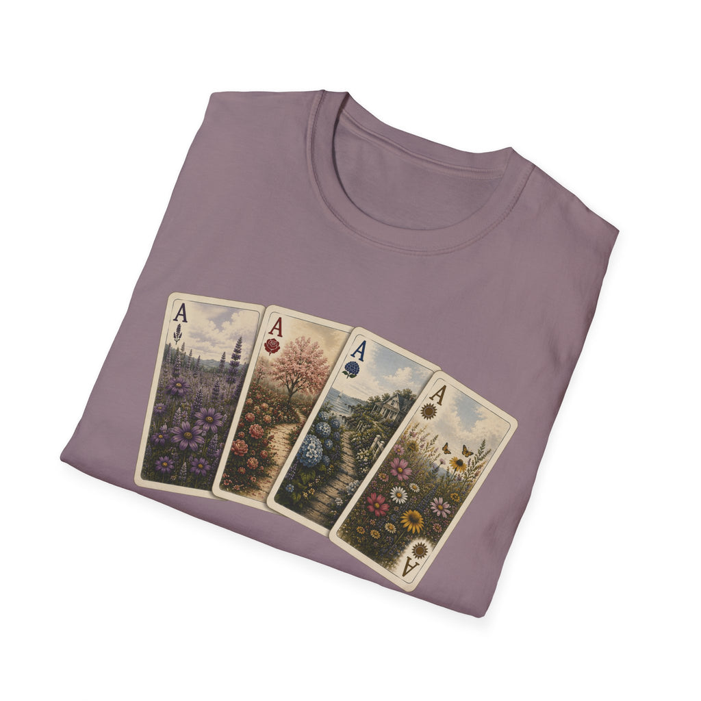 Floral Ace Playing Cards Tee