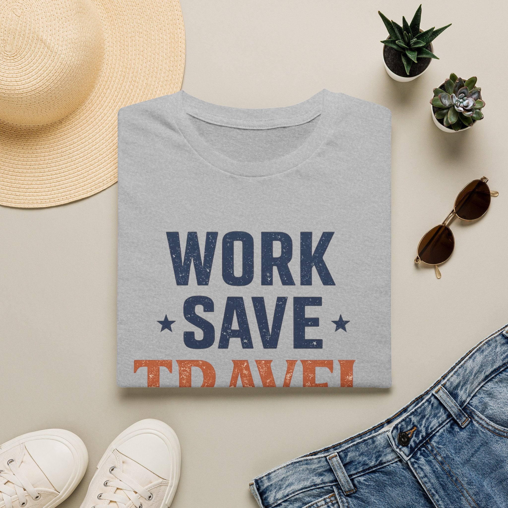 Work Save Travel Repeat Tee