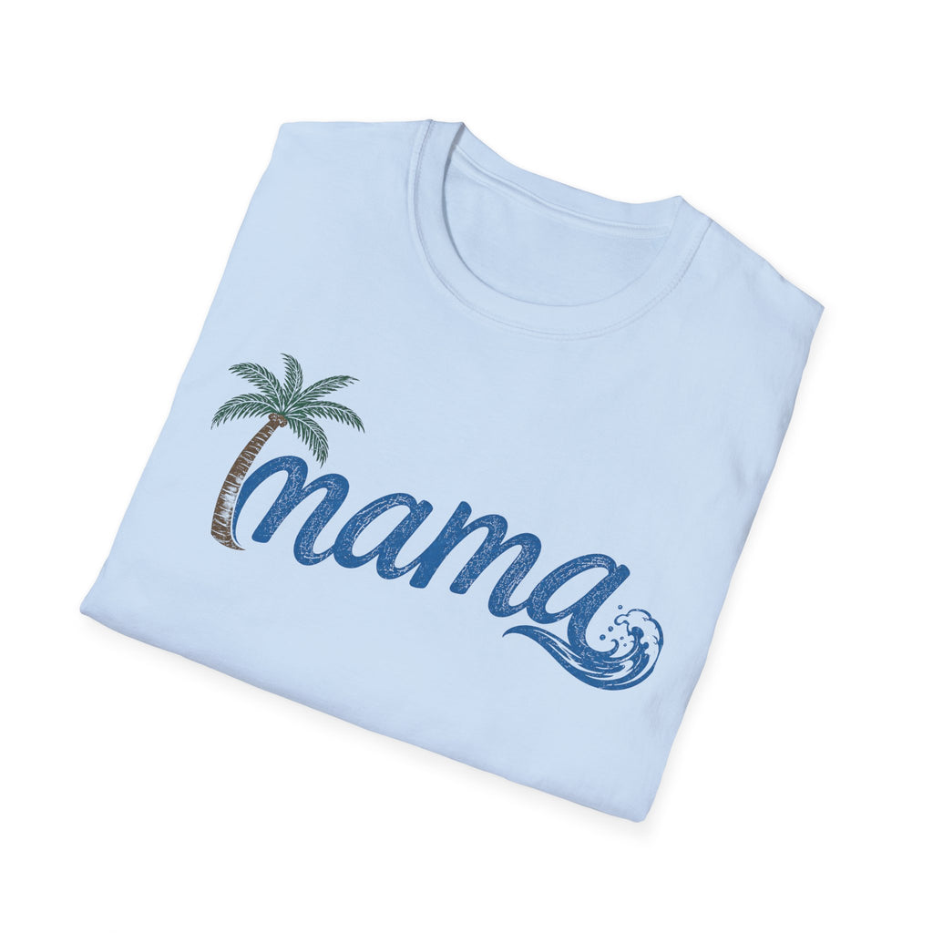 Coastal Mama Palm Tree & Wave Tee