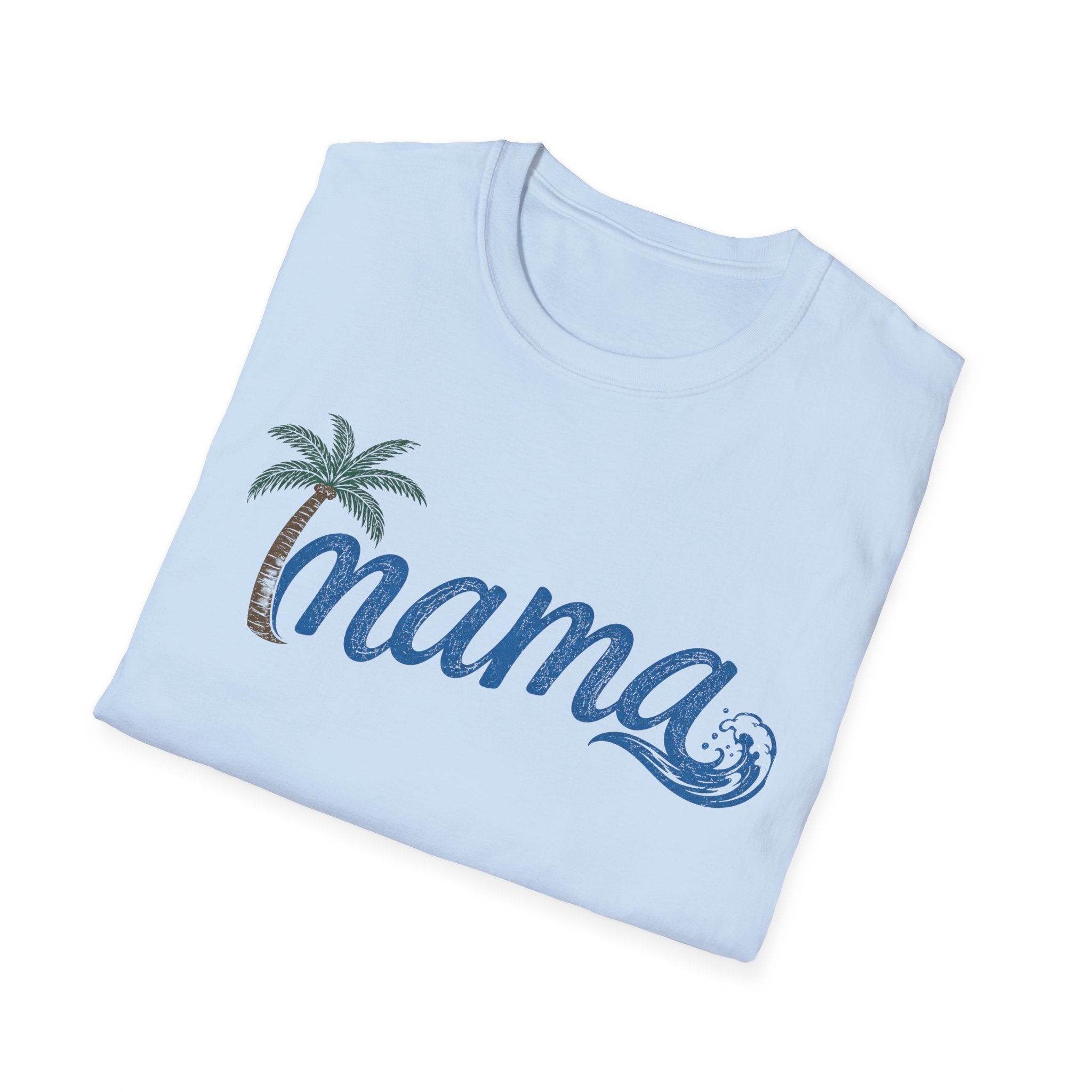 Coastal Mama Palm Tree & Wave Tee