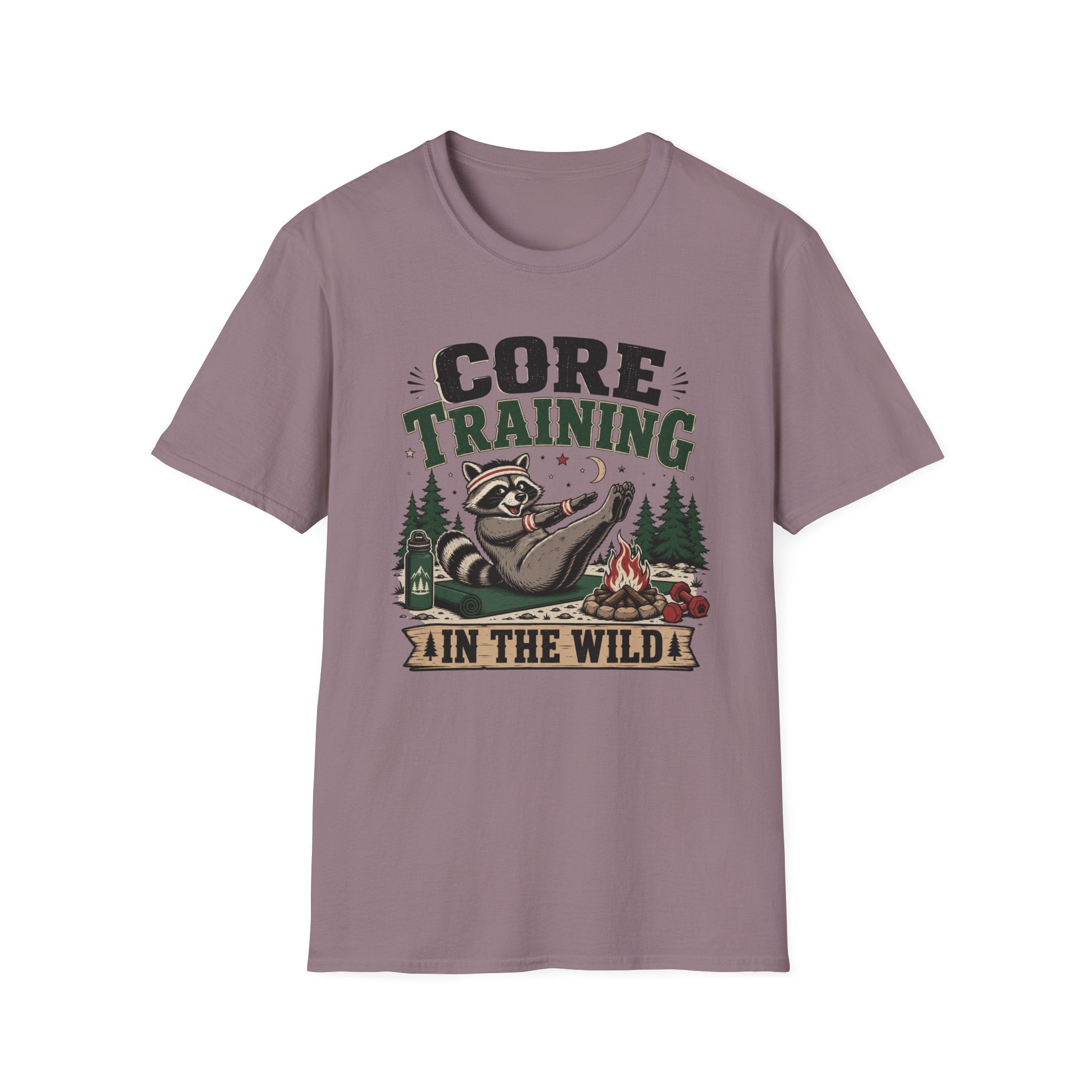 Core Training Raccoon Workout Tee