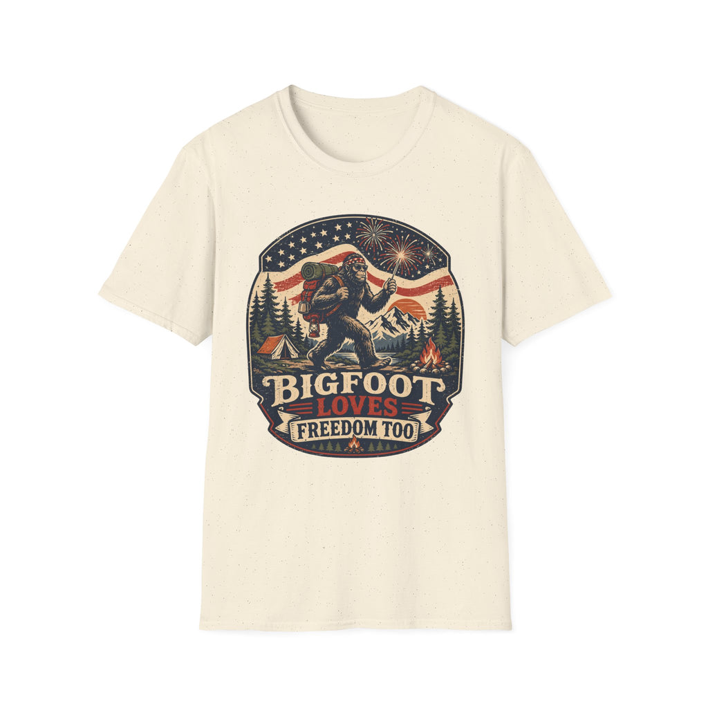 Bigfoot Loves Freedom Tee
