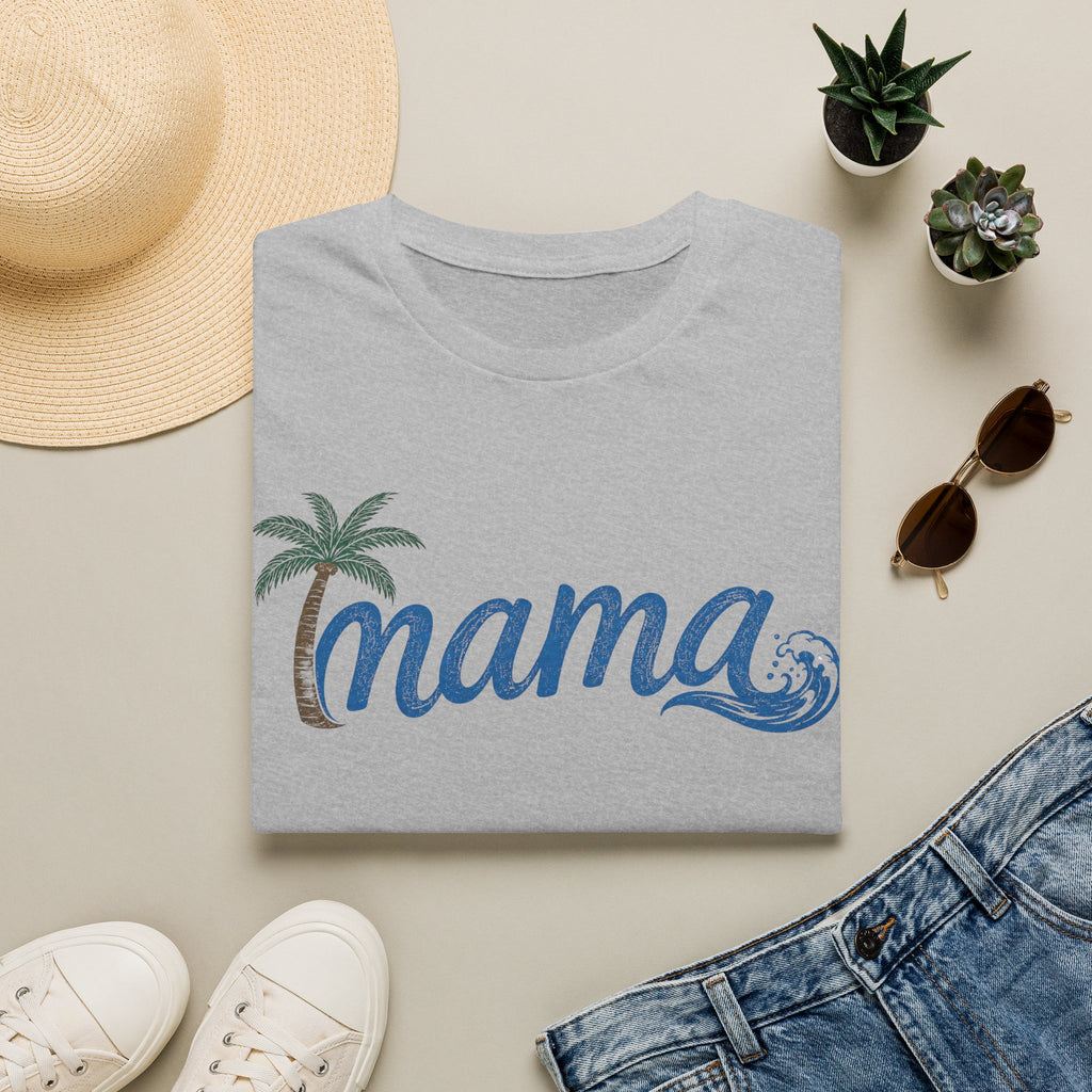 Coastal Mama Palm Tree & Wave Tee