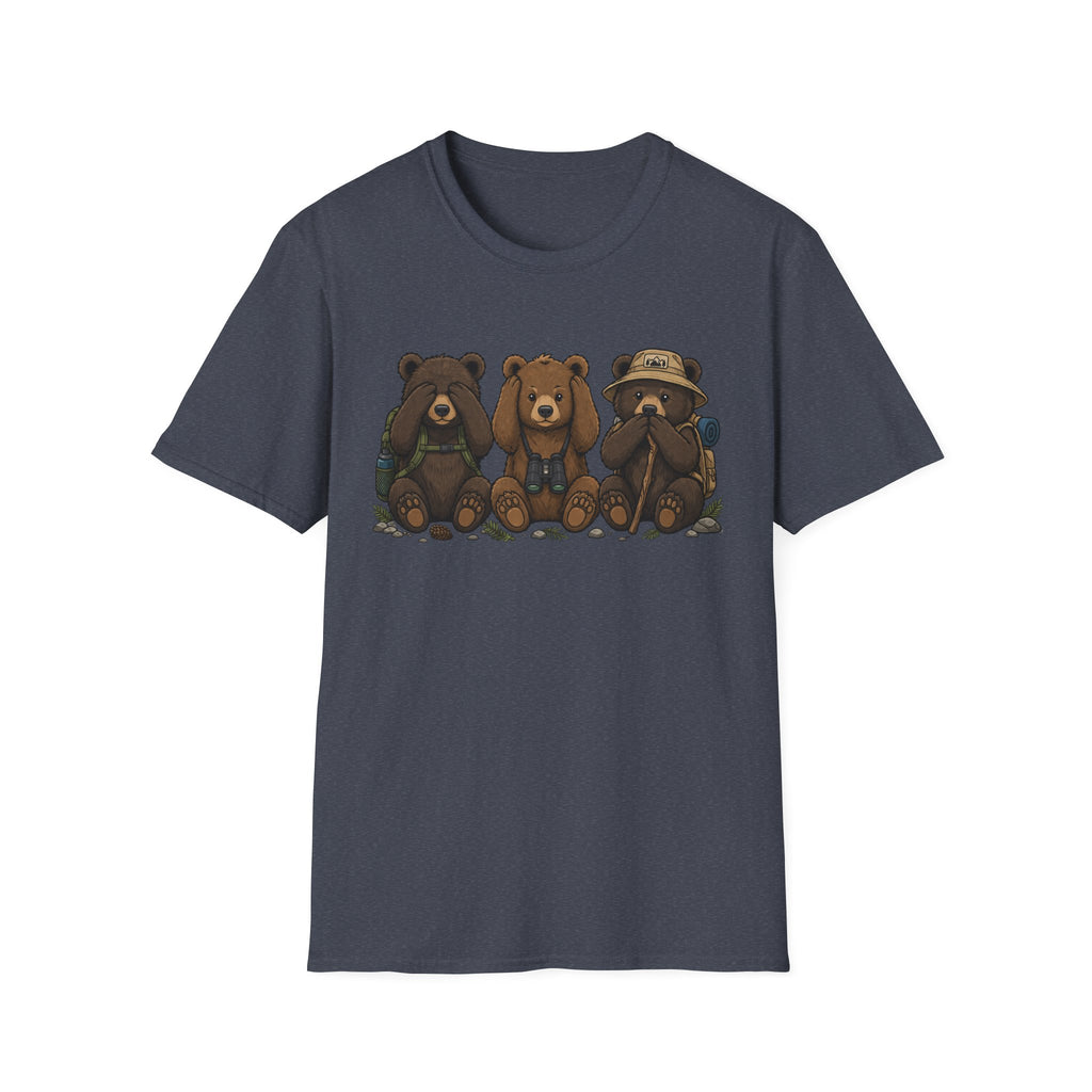 See No Hear No Speak No Bear Hikers Tee