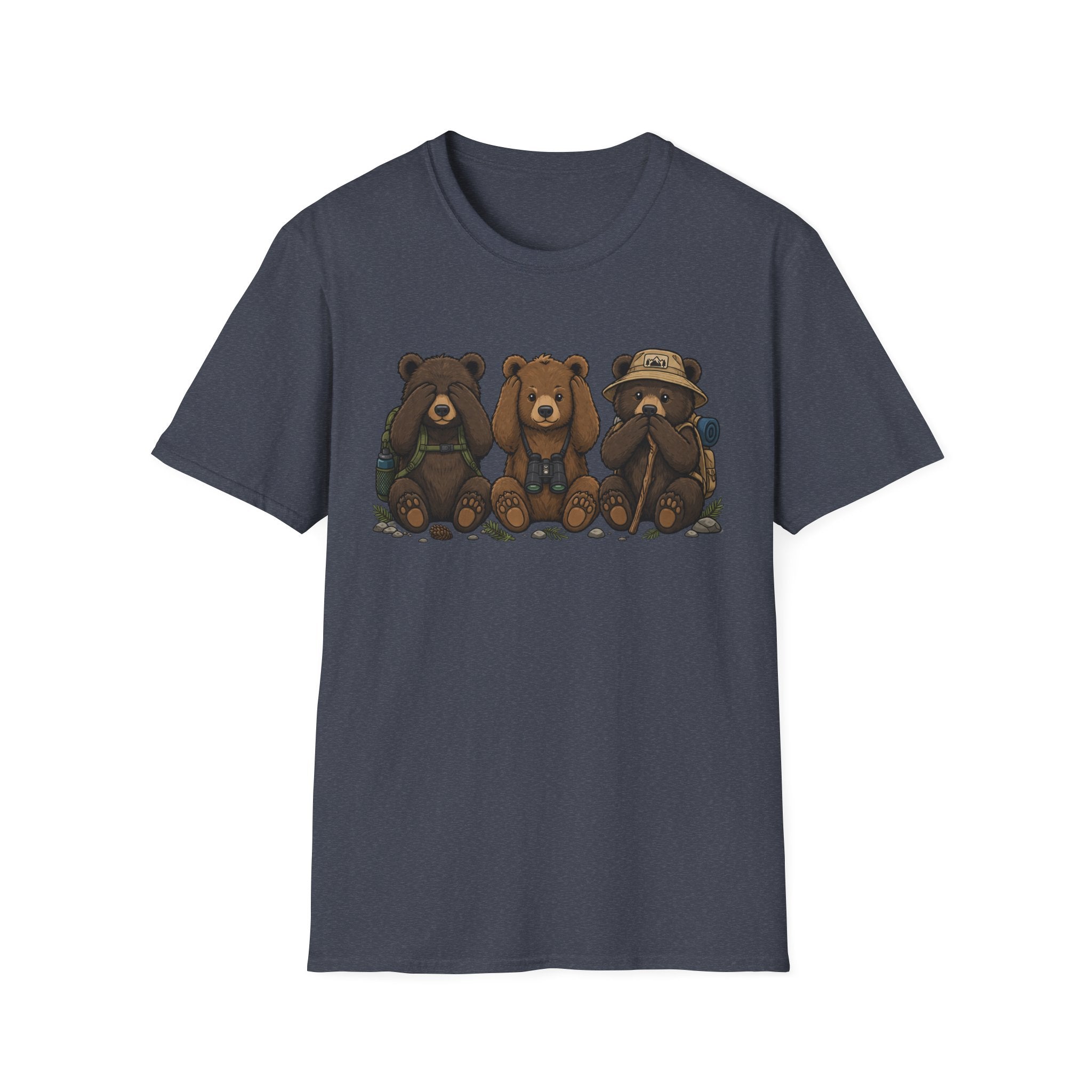 See No Hear No Speak No Bear Hikers Tee