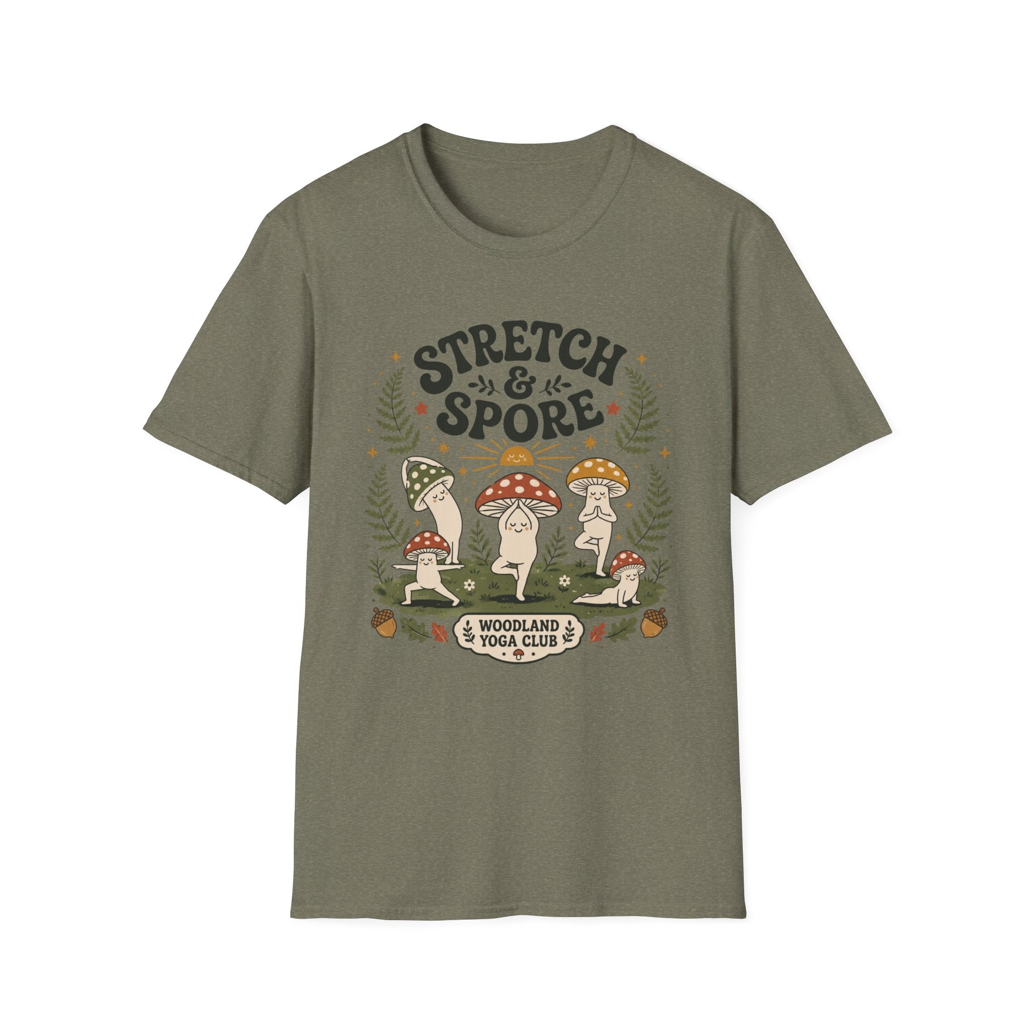 Stretch & Spore Woodland Yoga Club Tee