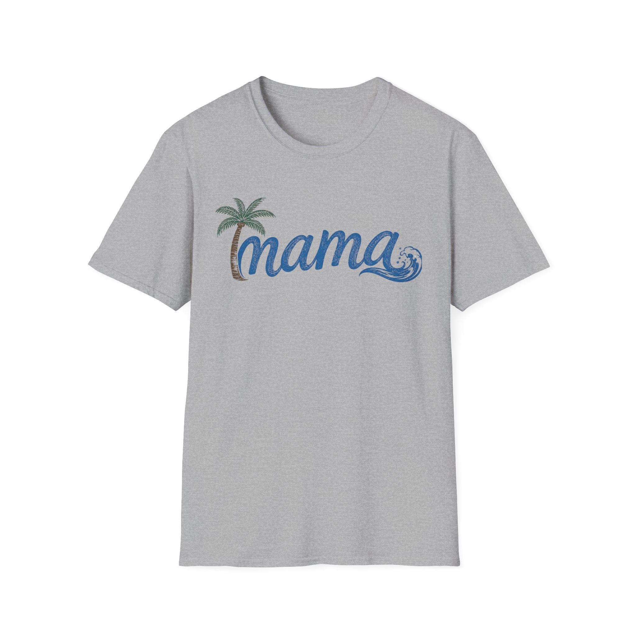 Coastal Mama Palm Tree & Wave Tee