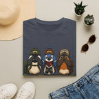 See No Hear No Speak No Bird Hikers Tee