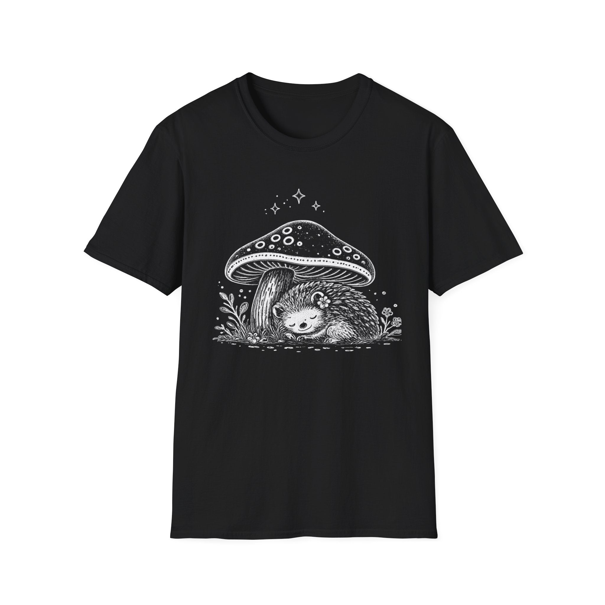 Cozy Hedgehog Mushroom Tee