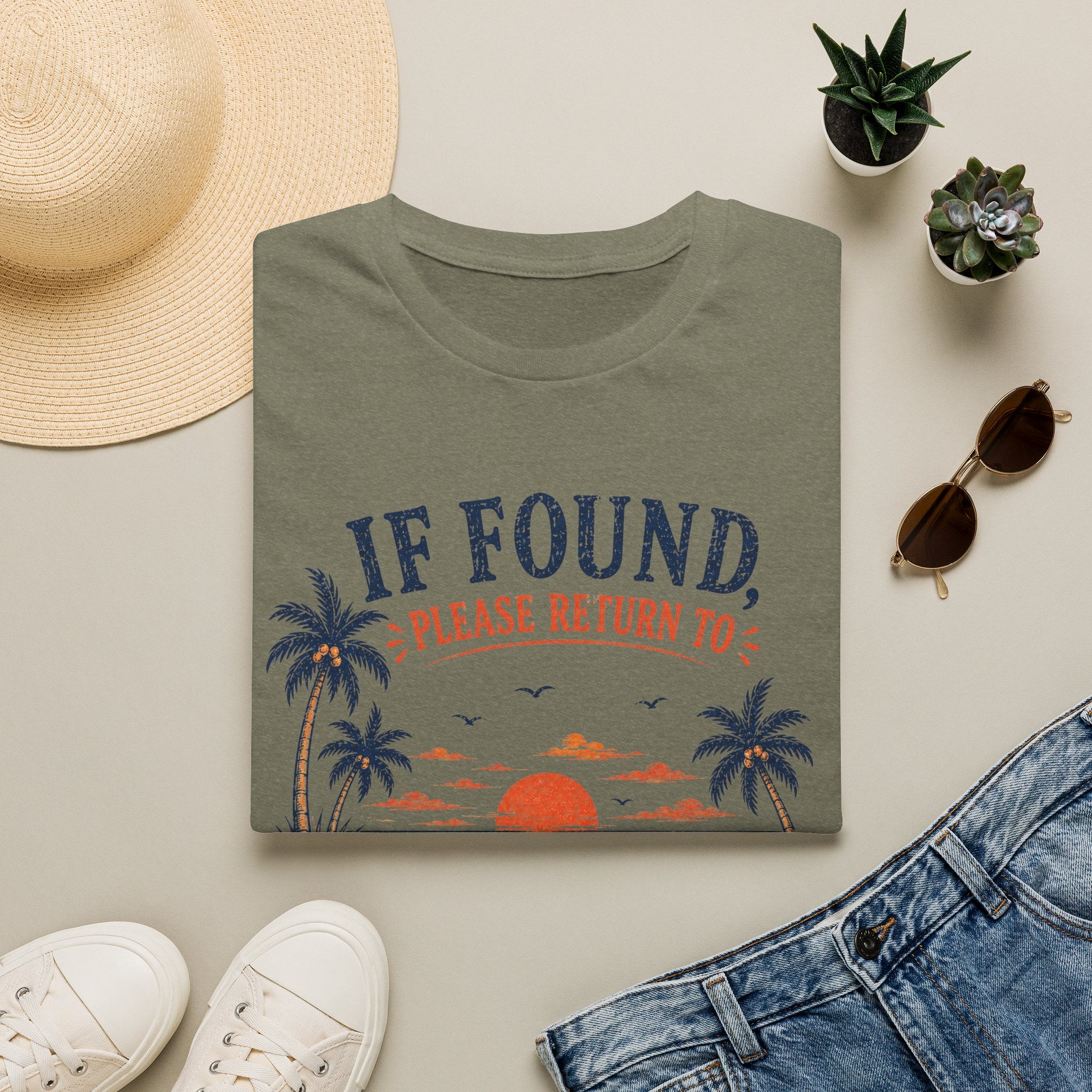 If Found Please Return To Beach Tee