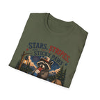 Stars, Stripes, and Sticky Paws Raccoon Tee