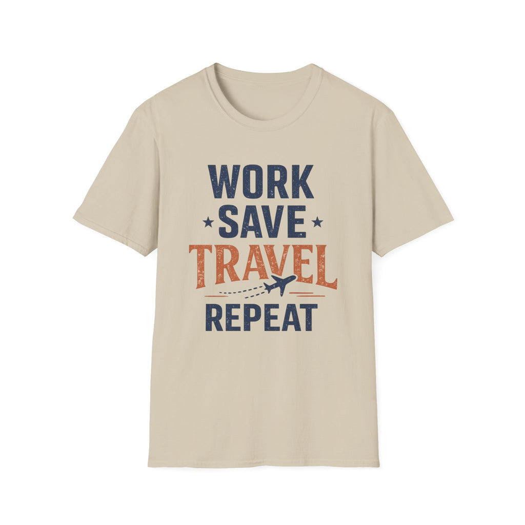 Work Save Travel Repeat Tee