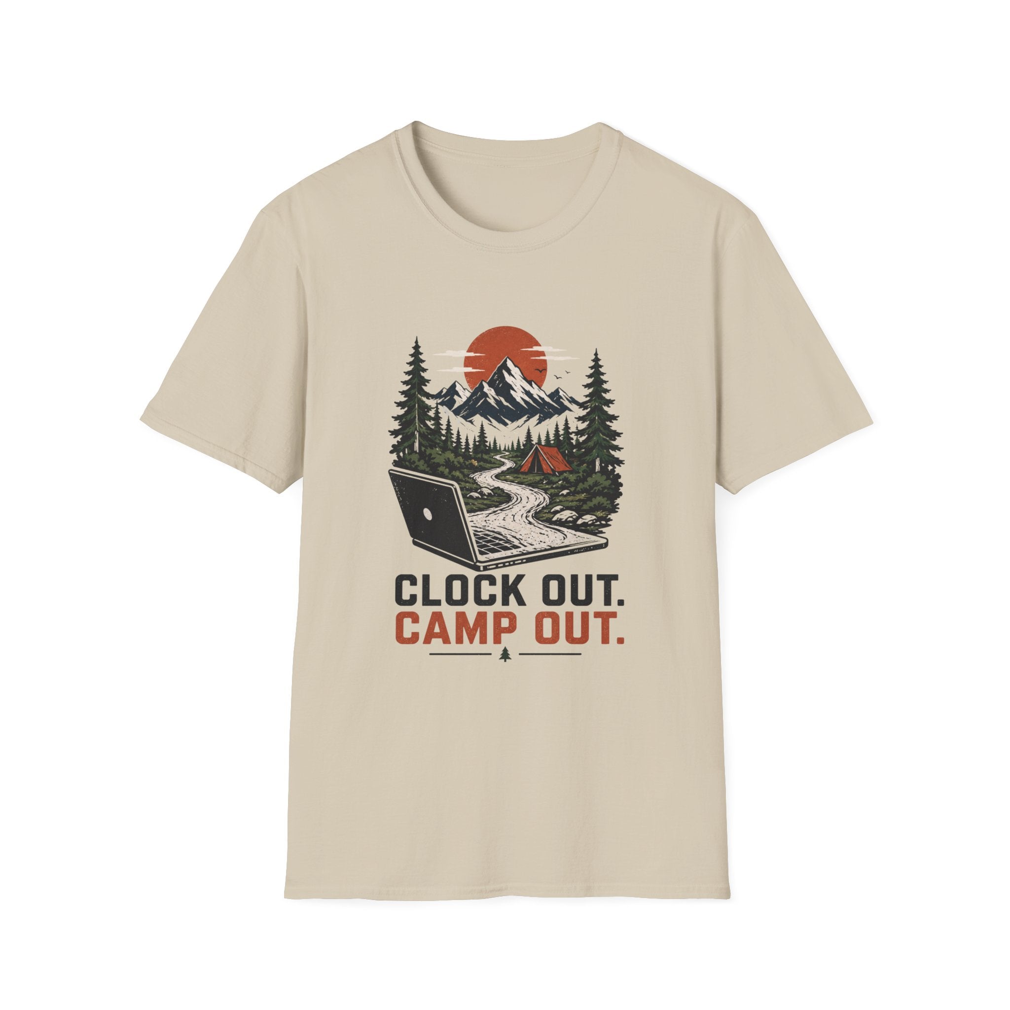 Clock Out, Camp Out Tee