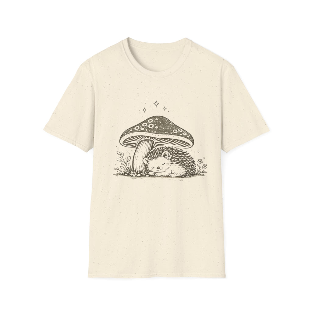 Cozy Hedgehog Mushroom Tee