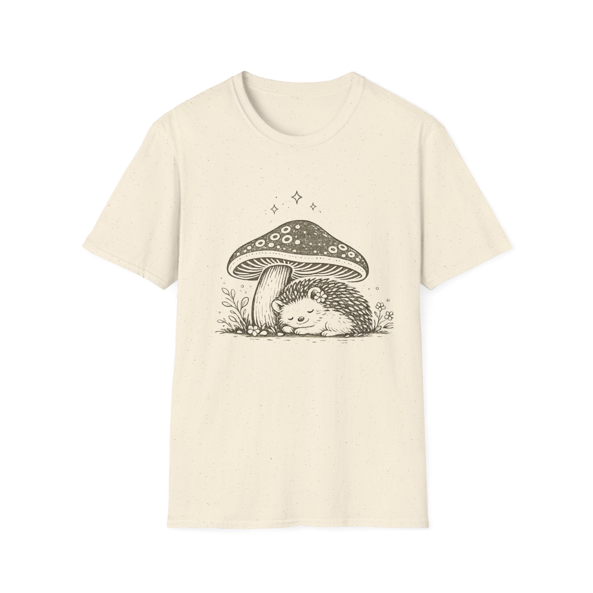 Cozy Hedgehog Mushroom Tee