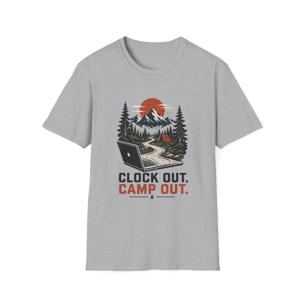 Clock Out, Camp Out Tee