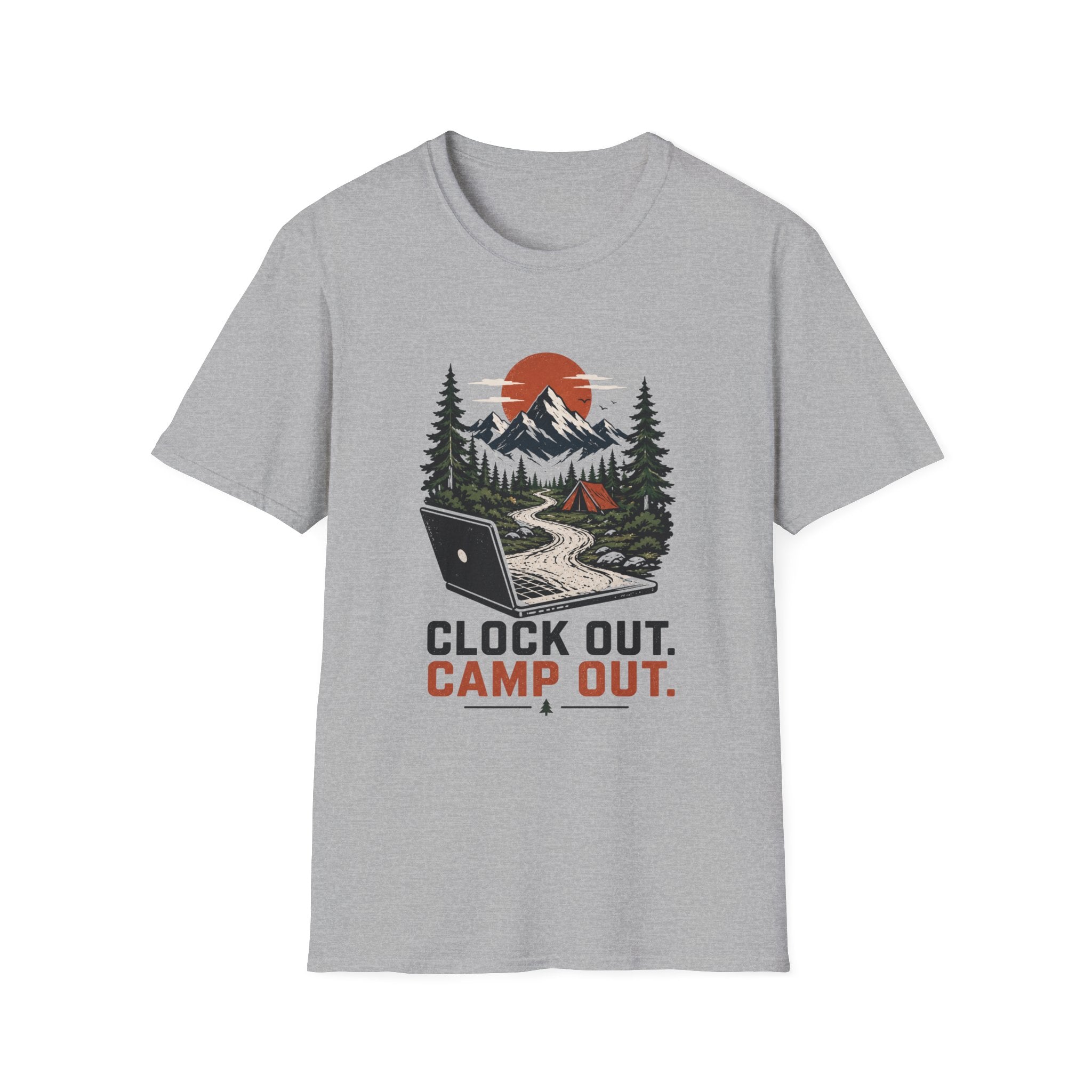 Clock Out, Camp Out Tee