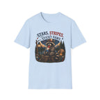 Stars, Stripes, and Sticky Paws Raccoon Tee