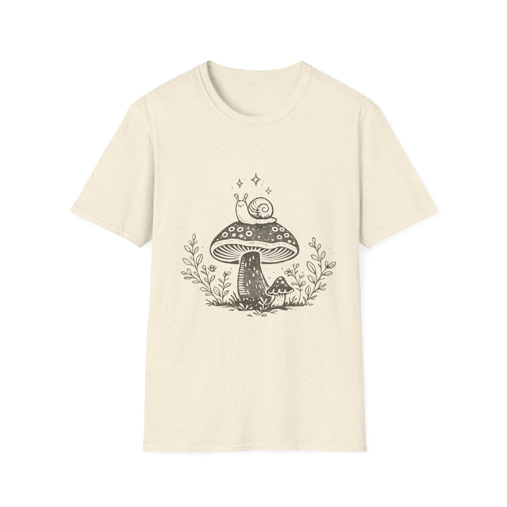 Cozy Snail Mushroom Tee
