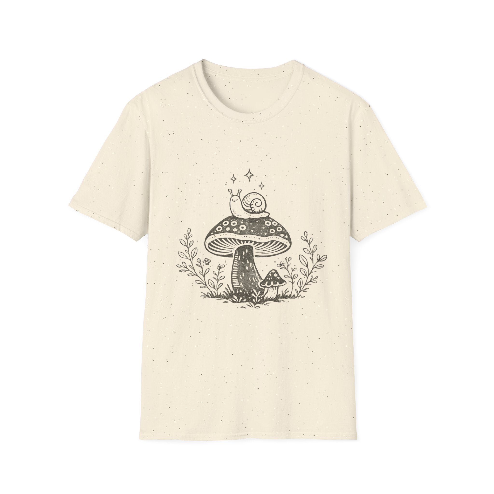 Cozy Snail Mushroom Tee