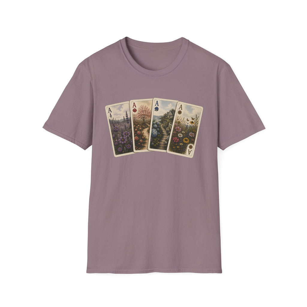 Floral Ace Playing Cards Tee