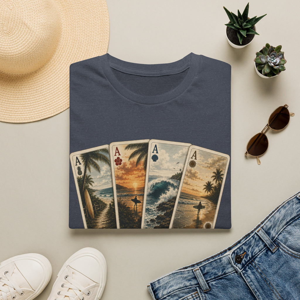 Surfer Ace Playing Cards Tee