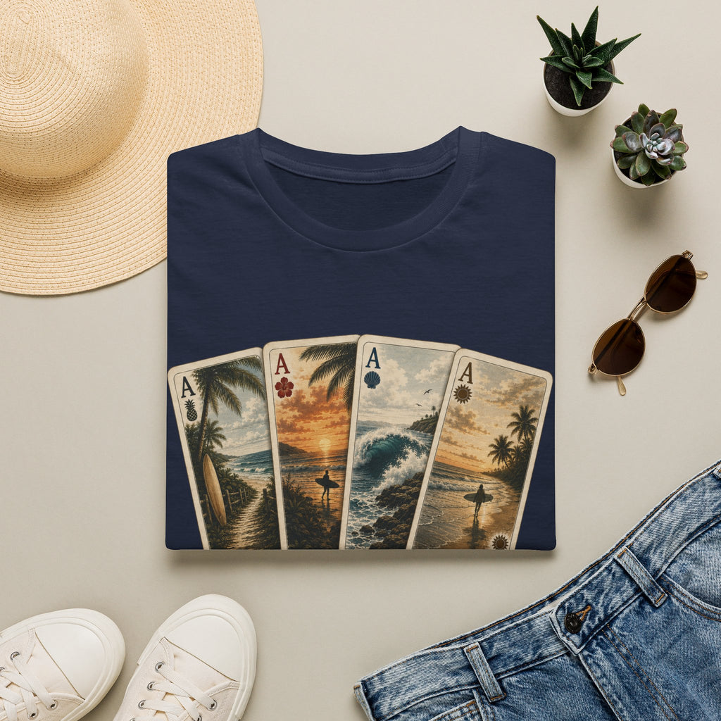 Surfer Ace Playing Cards Tee