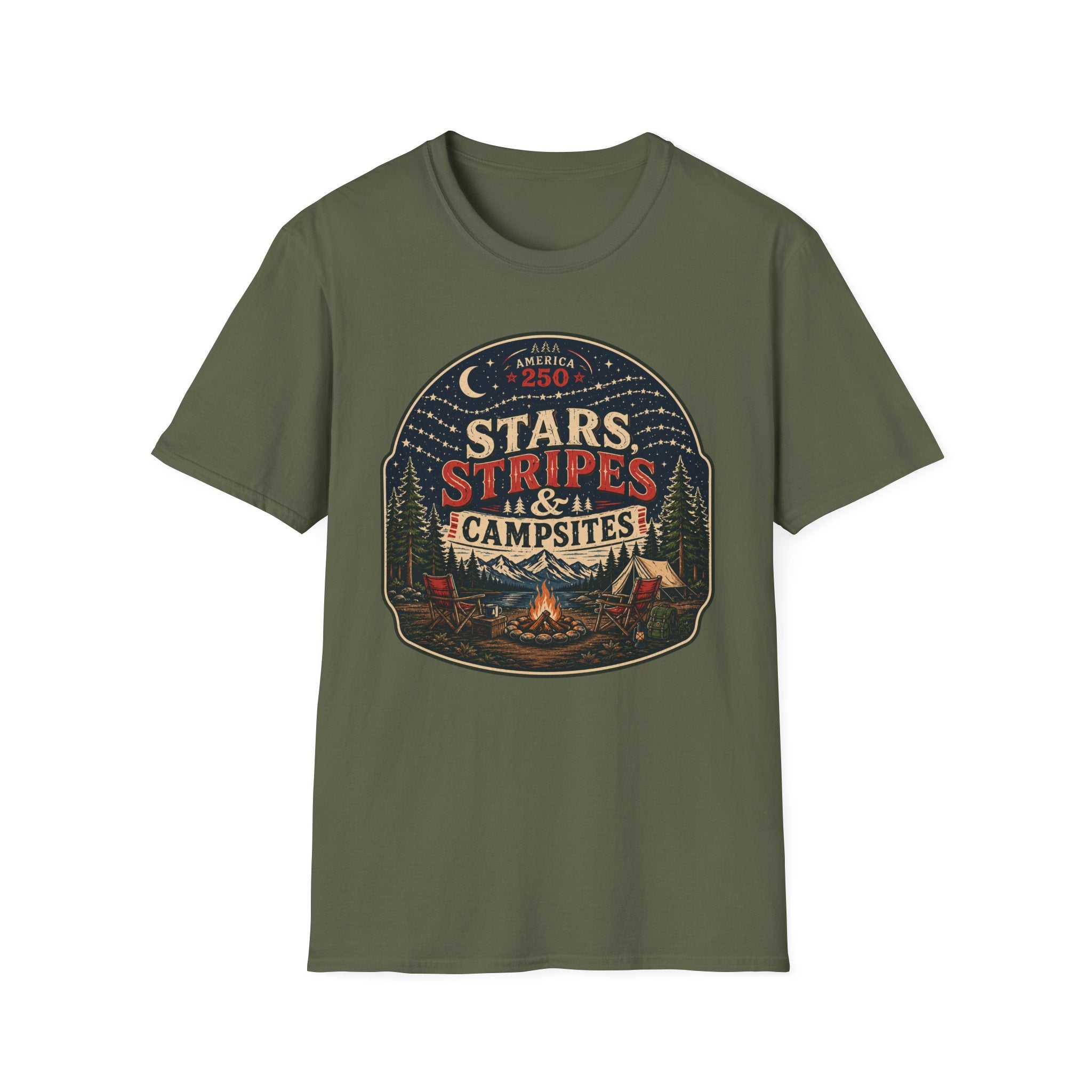 Stars, Stripes and Campsites Tee