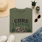 Core Training Raccoon Workout Tee