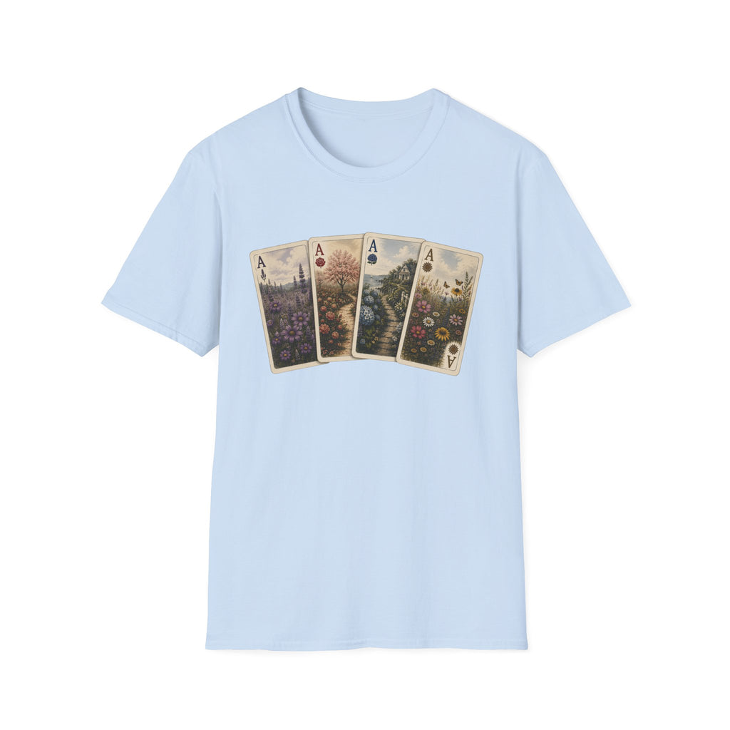 Floral Ace Playing Cards Tee