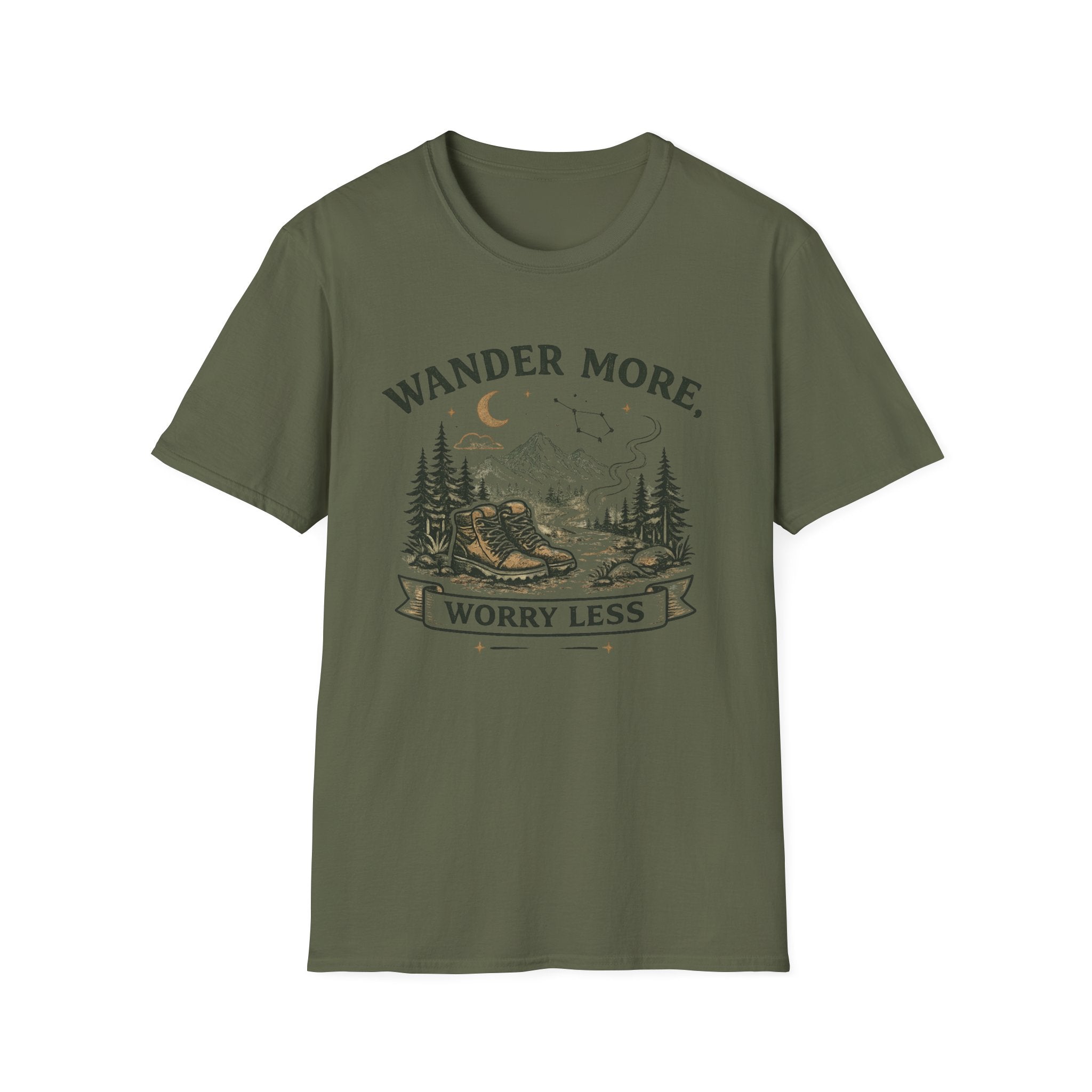 Wander More, Worry Less Tee