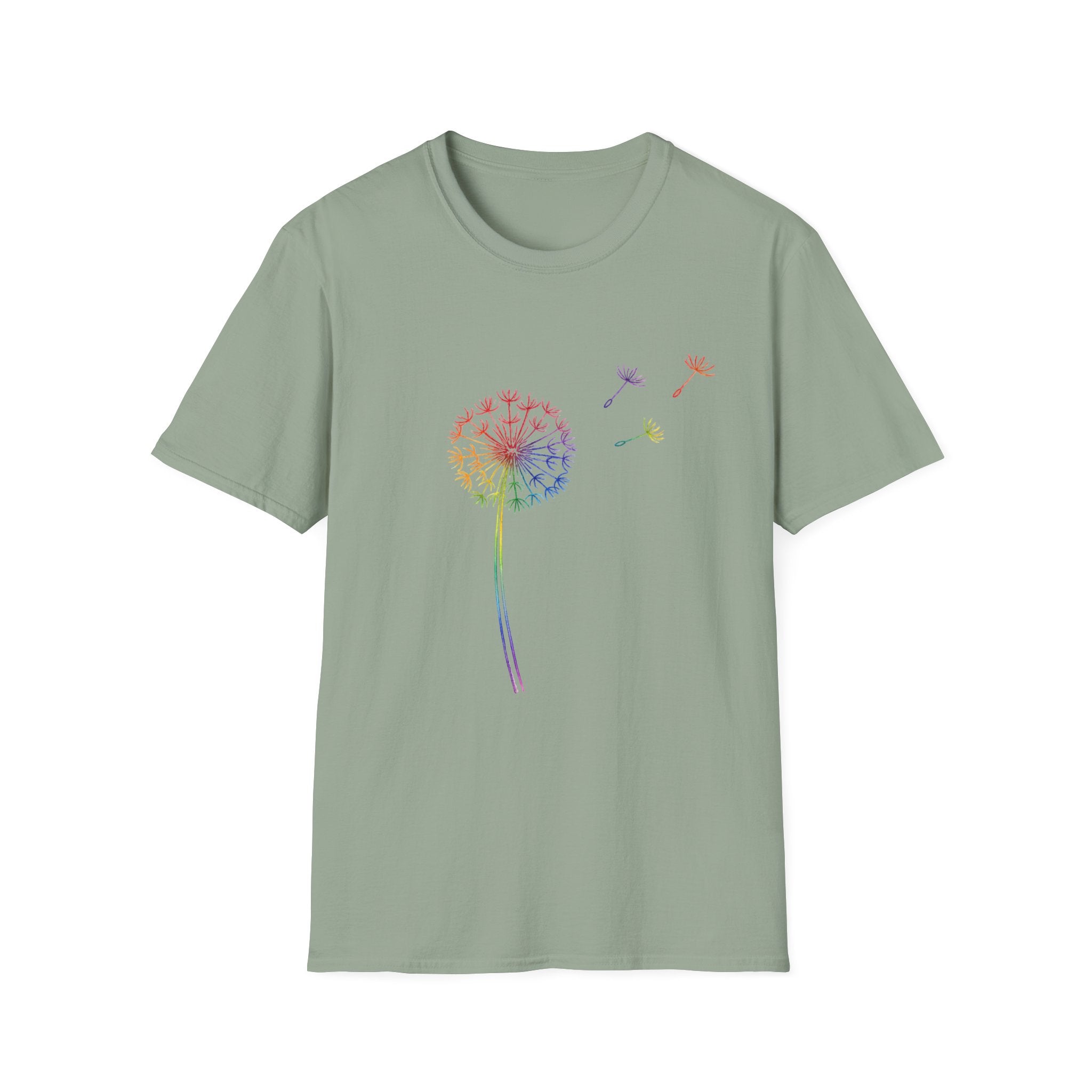 Rainbow Wishes Dandelion Tee
