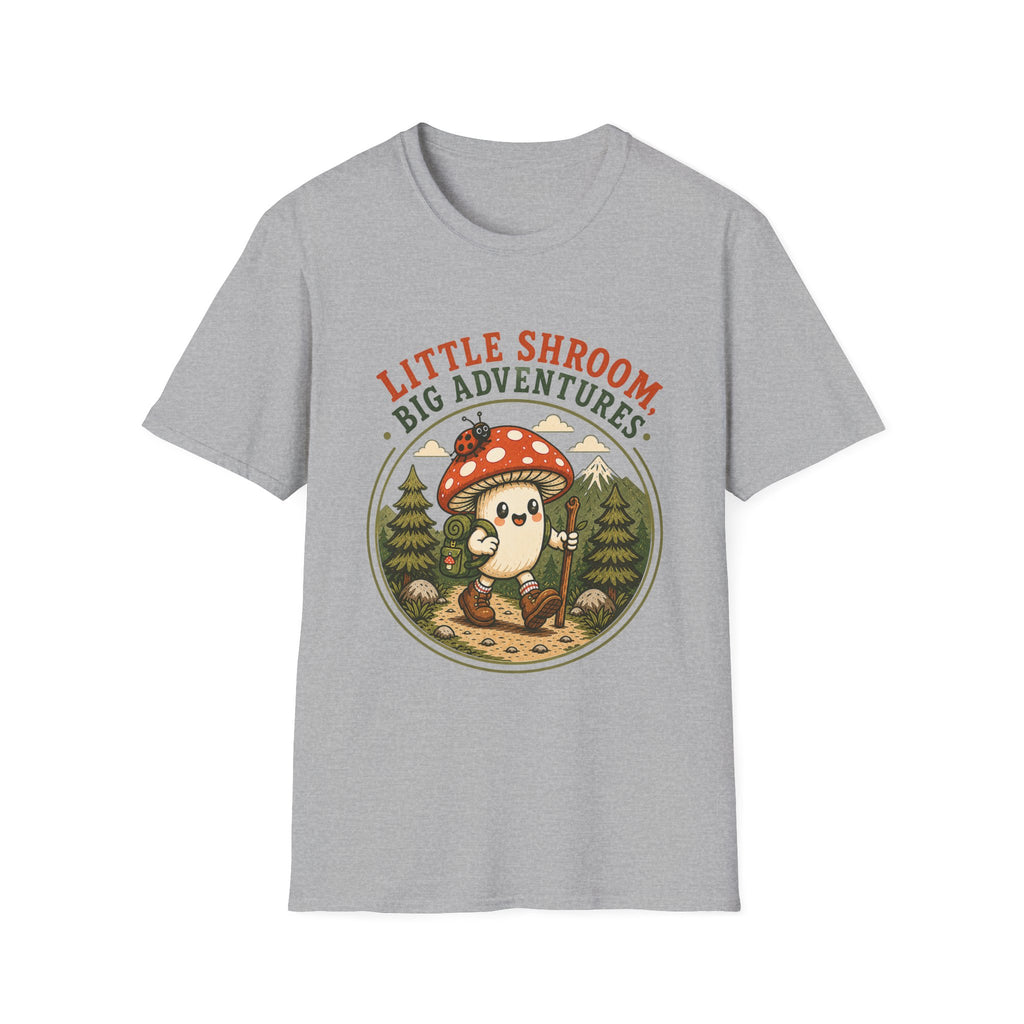 Little Shroom, Big Adventures Mushroom Tee