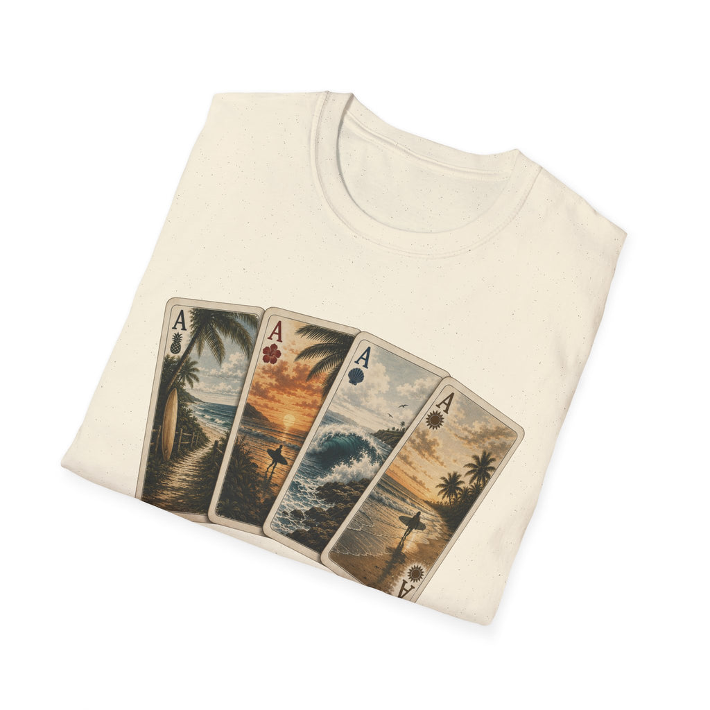 Surfer Ace Playing Cards Tee