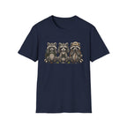 See No Hear No Speak No Raccoon Hikers Tee