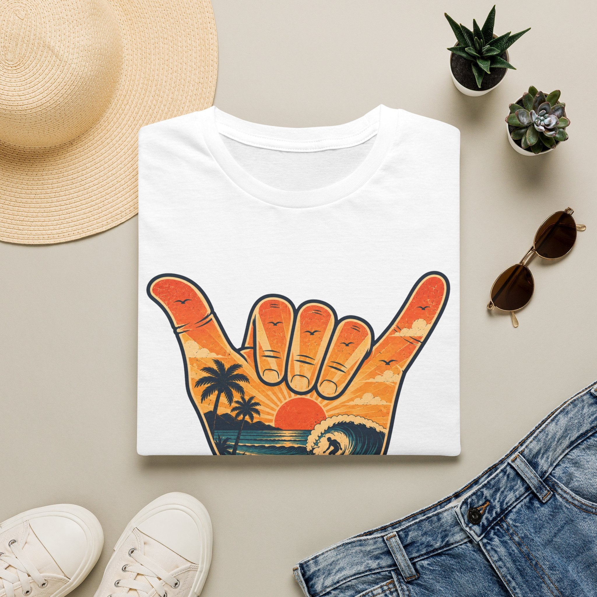Hang Loose Sunset Surf Tee