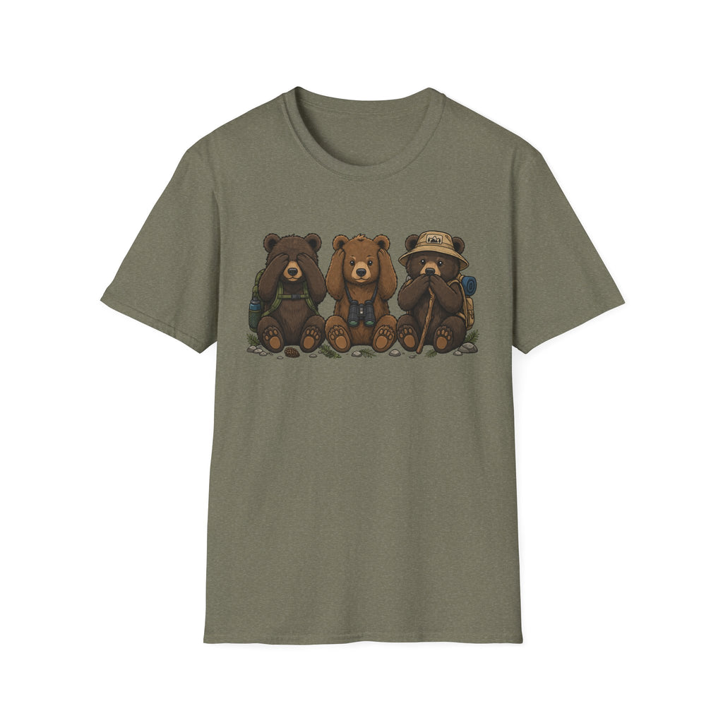 See No Hear No Speak No Bear Hikers Tee