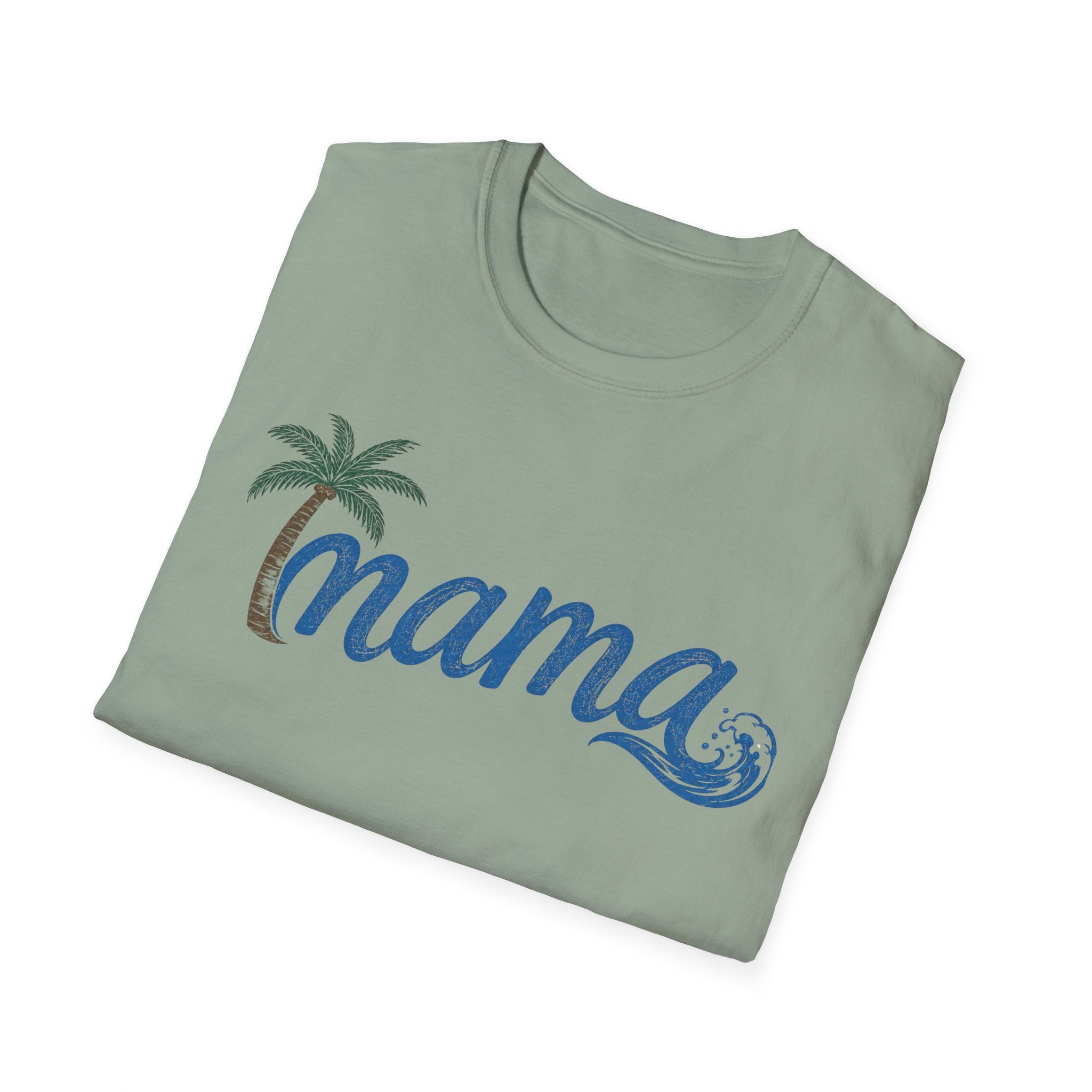 Coastal Mama Palm Tree & Wave Tee