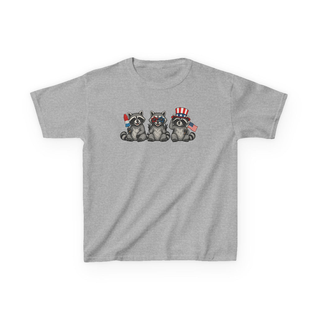 Feral and Free Raccoon Kids Tee