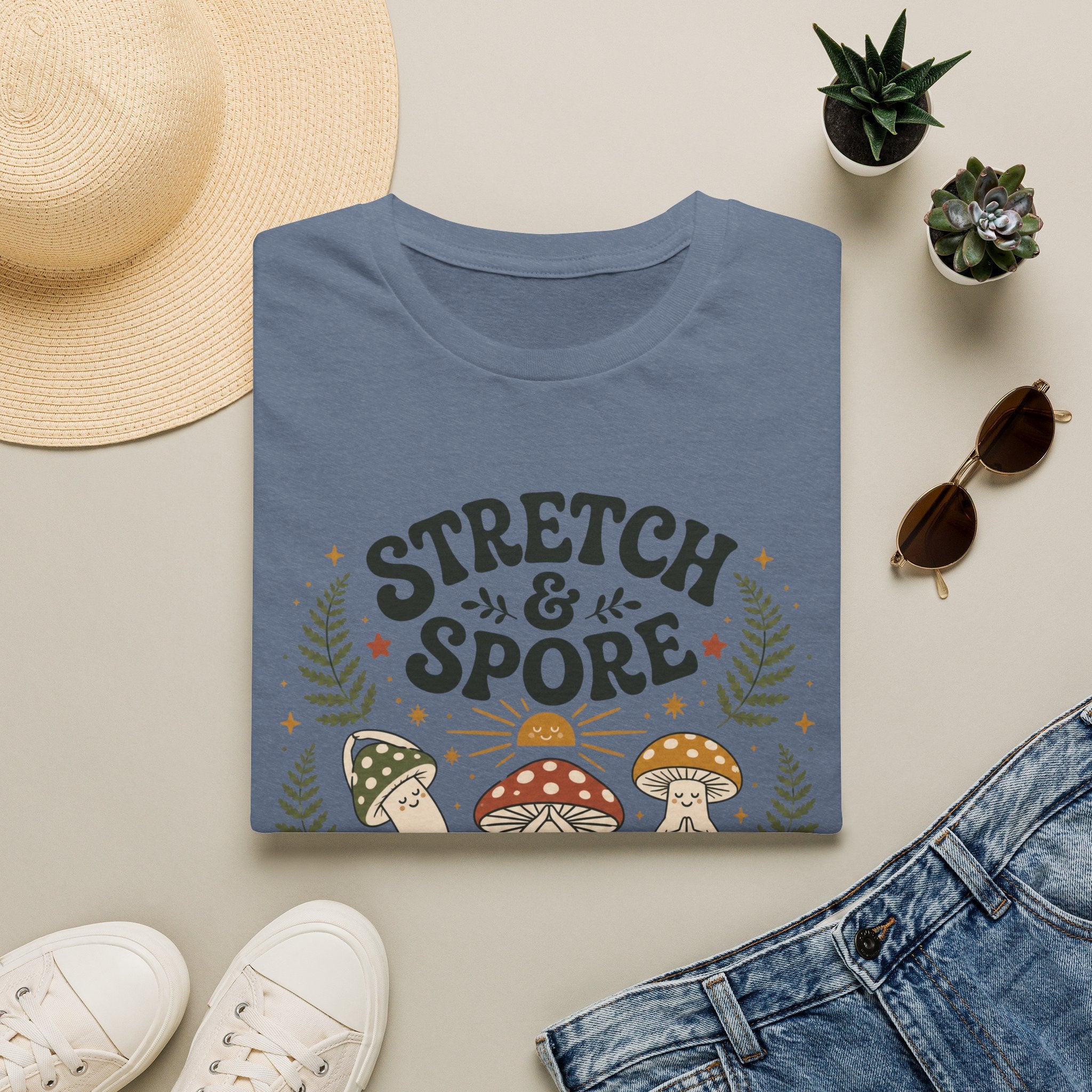 Stretch & Spore Woodland Yoga Club Tee