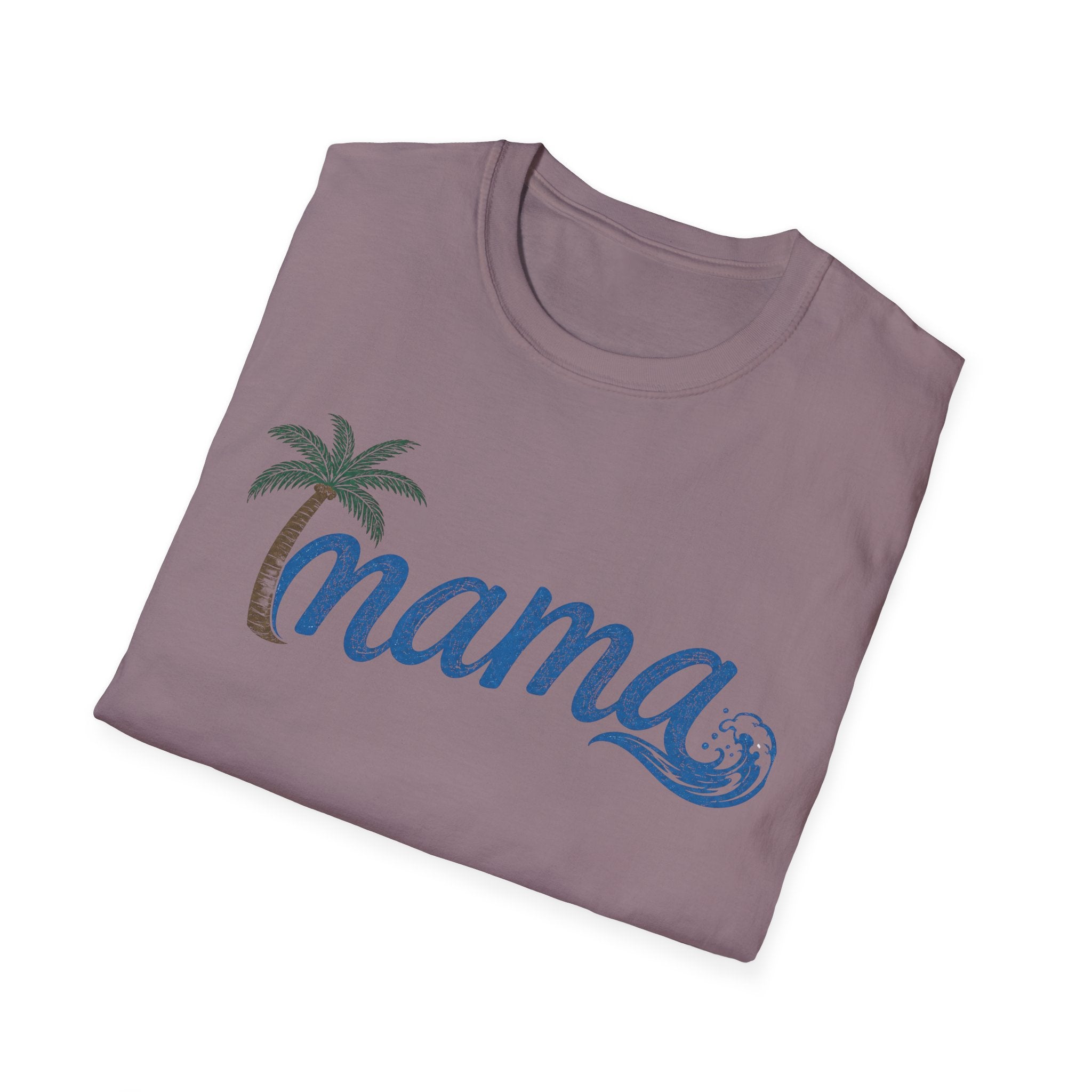 Coastal Mama Palm Tree & Wave Tee