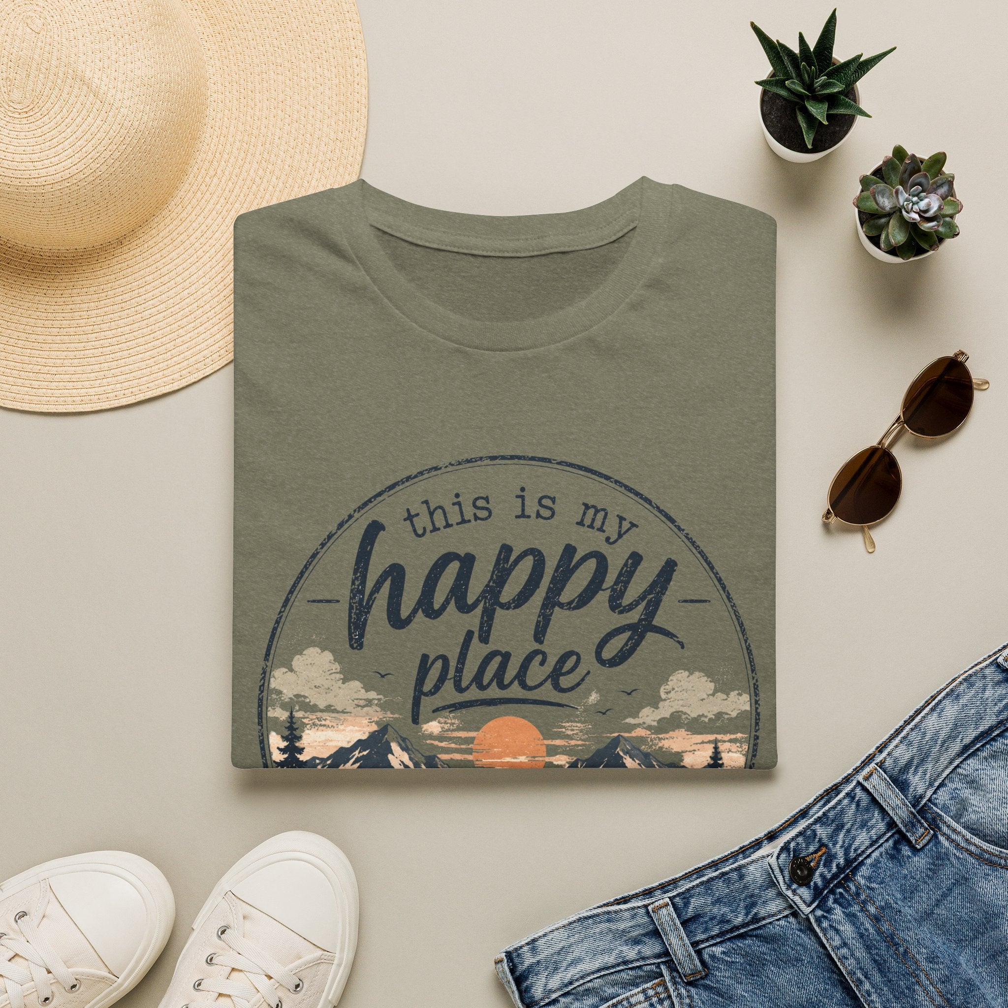 This Is My Happy Place Mountain Tee